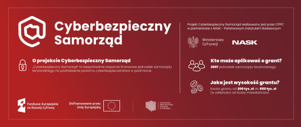 Dofinansowanie w ramach programu Cyberbezpieczny Samorząd