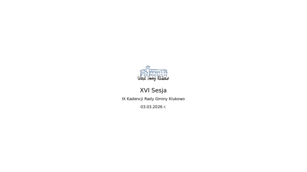 Transmisje Sesji Rady Gminy