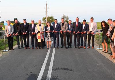 Uroczyste otwarcie drogi Usza Wielka - Wiktorzyn - Lubowicz Wielki