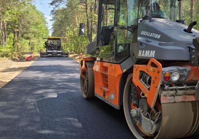 Realizacaj zadania „Przebudowa drogi gminnej Nr 108086B Usza Wielka – granica gminy”