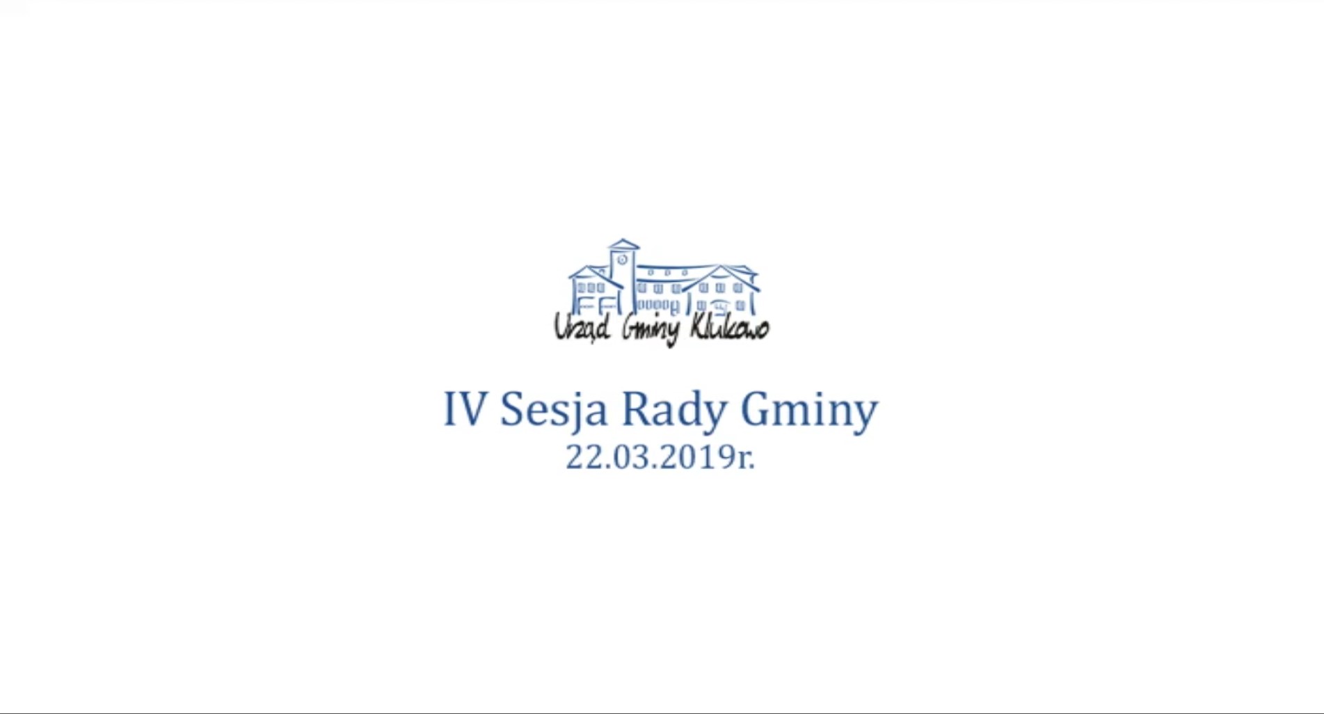 Film: IV Sesja Rady Gminy