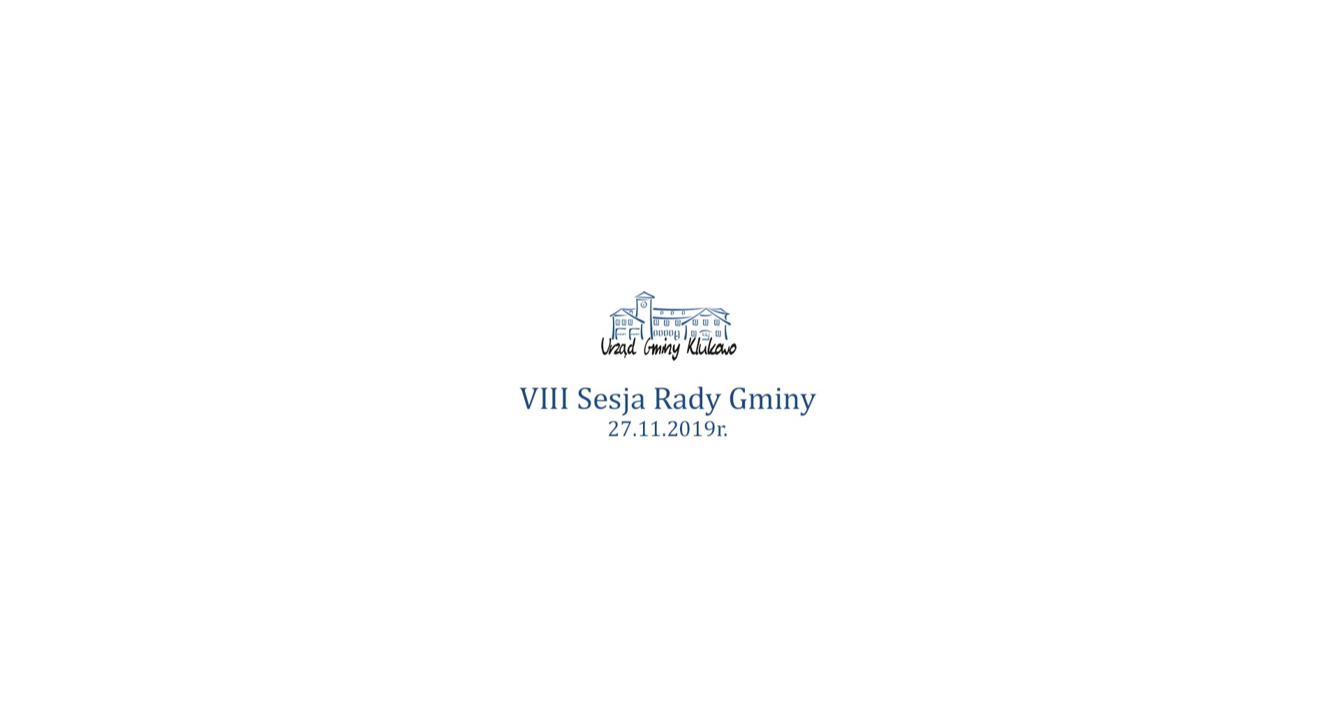 Film: VIII Sesja Rady Gminy