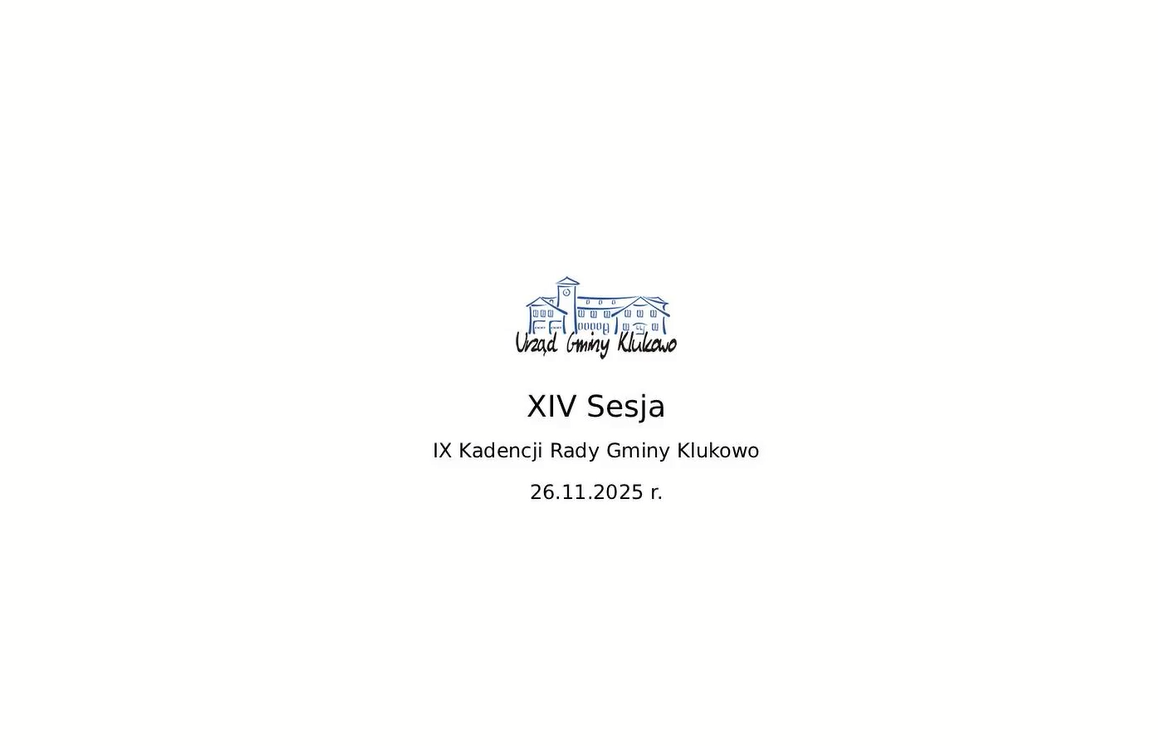 Film: XIV Sesja Rady Gminy